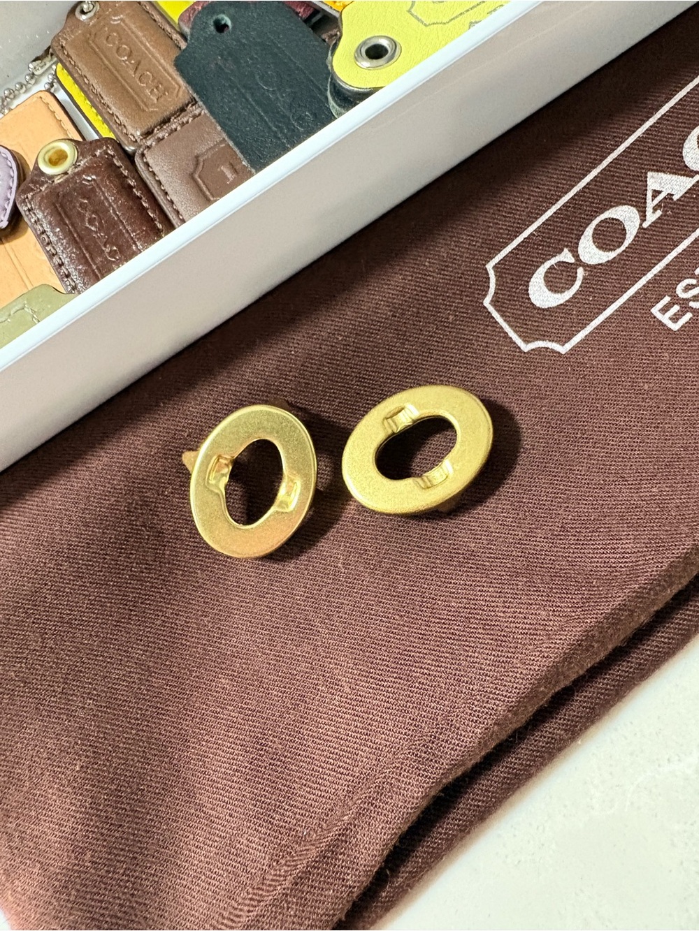 Vintage Coach 100% Solid Brass Turnlock Replacement Hardware Faces (Set of 2) - Picture 9 of 15